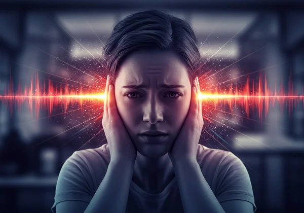 Orang yang kewalahan dengan input deria seperti lampu terang, bunyi.