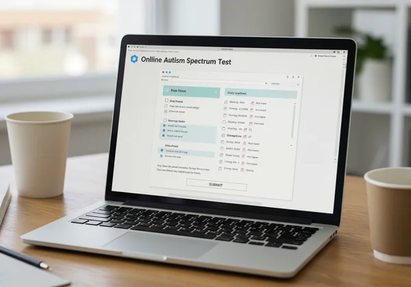 線上自閉症光譜測試介面截圖