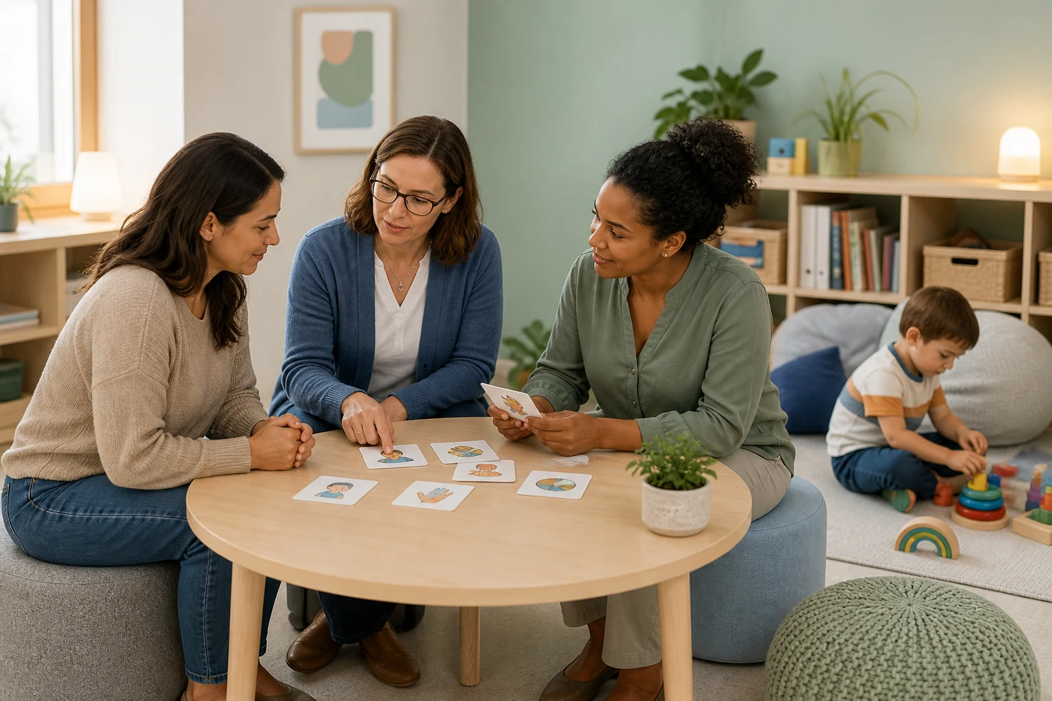 Child therapy planning session